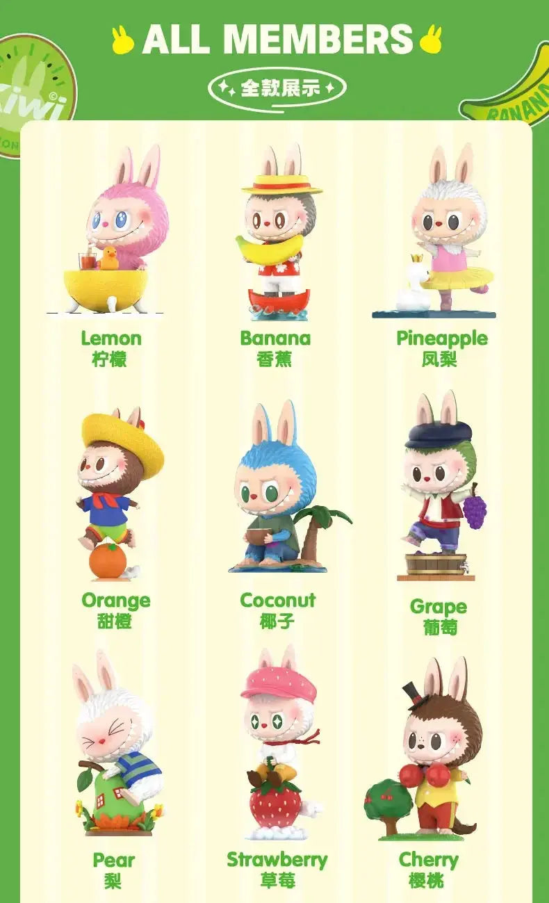 🍓 Boîte Mystère LABUBU The Monsters Fruits Series – Figurines Kawaii de Collection (9–11 cm) SiriuS