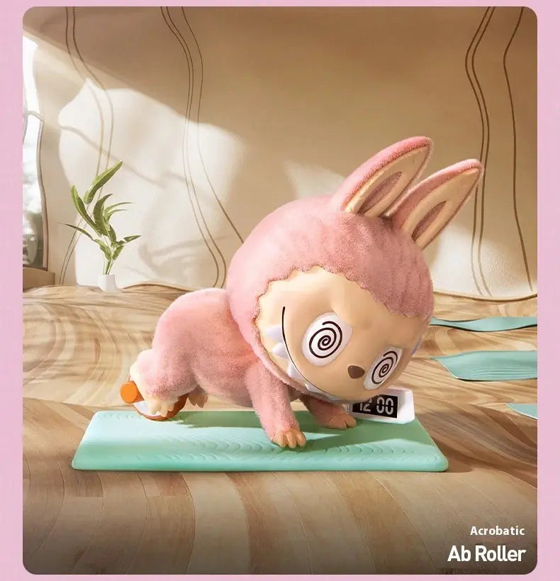 Figurines Labubu de Yoga Paresseux - Modèles Collectibles SiriuS