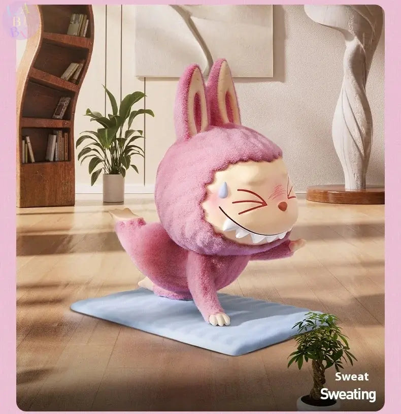 Figurines Labubu de Yoga Paresseux - Modèles Collectibles SiriuS