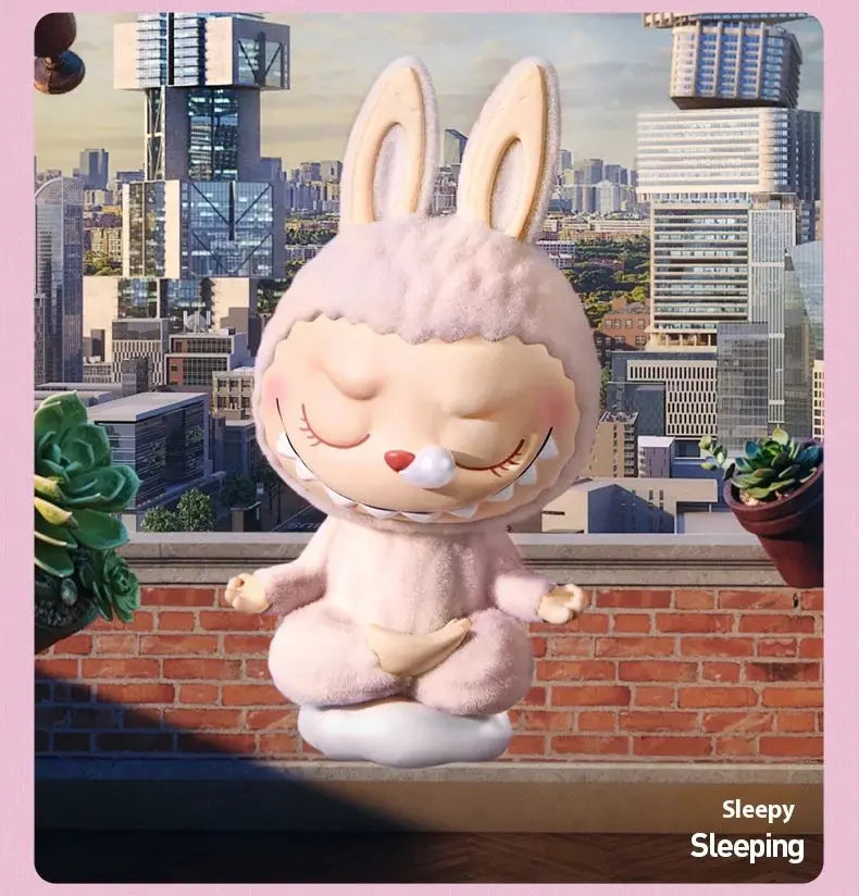 Figurines Labubu de Yoga Paresseux - Modèles Collectibles SiriuS