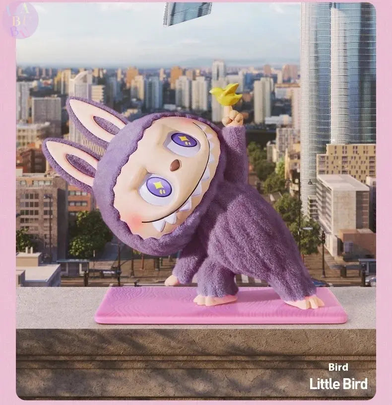 Figurines Labubu de Yoga Paresseux - Modèles Collectibles SiriuS