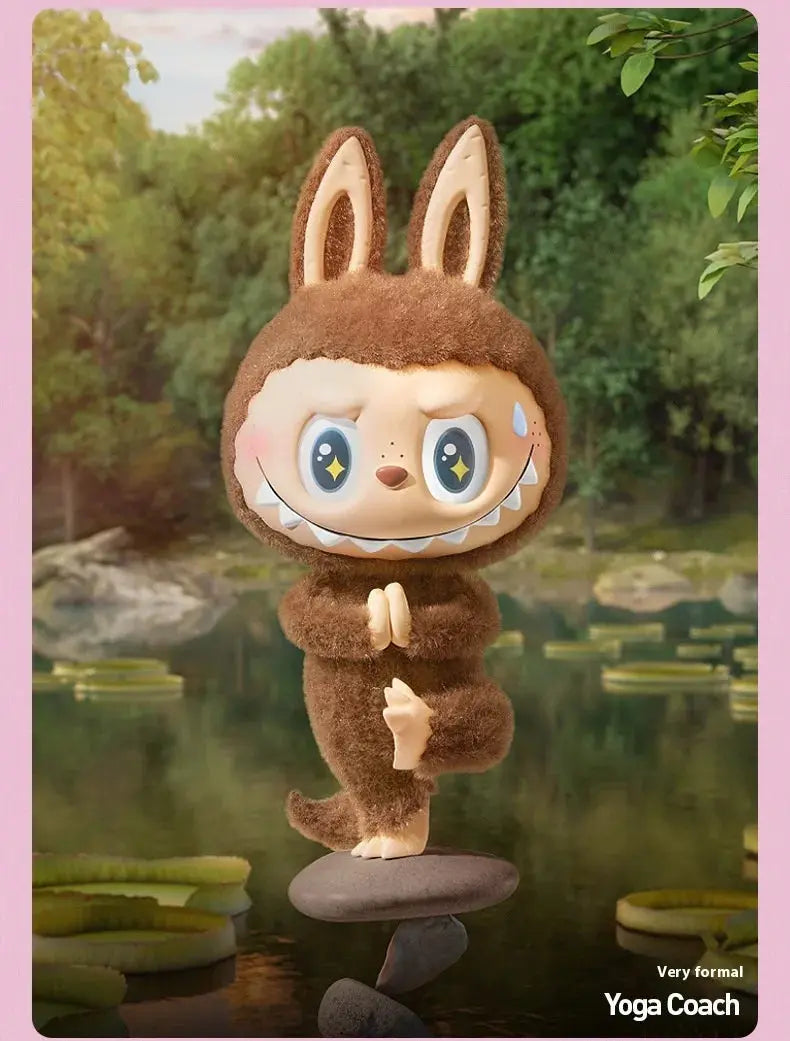 Figurines Labubu de Yoga Paresseux - Modèles Collectibles SiriuS