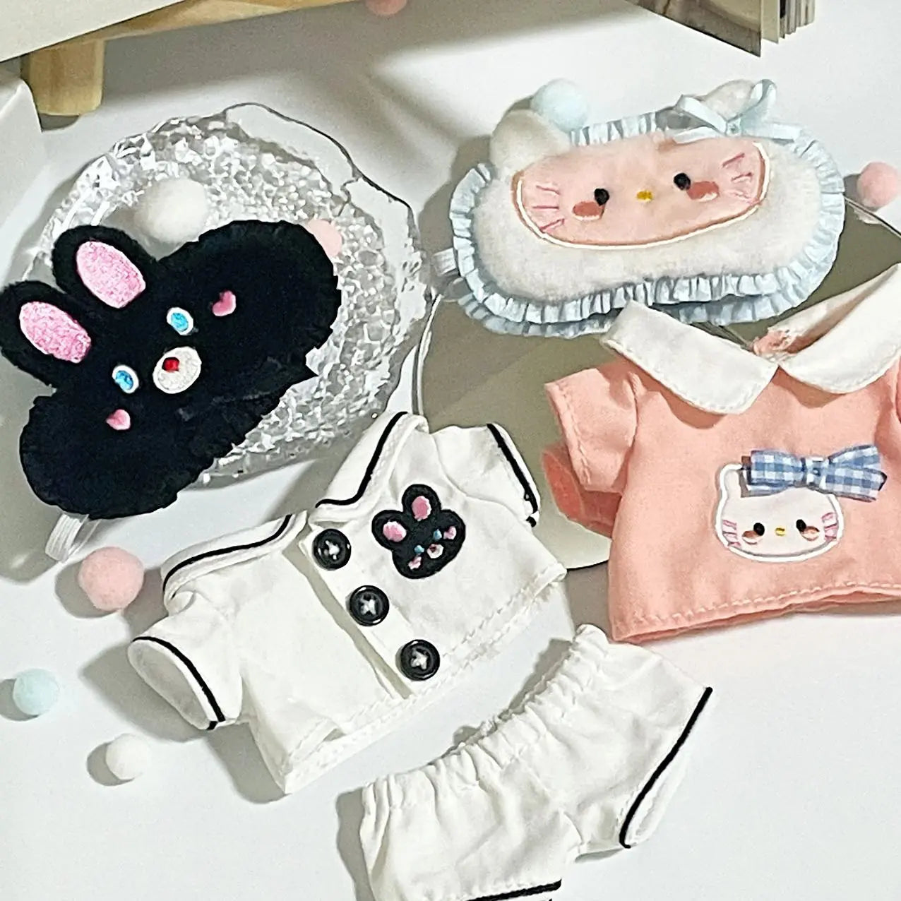 🎭 Labubu Vêtements V1 & V2 pour Figurines 17 cm – Costumes Festifs et Masques Mignons pour Célébrations Magiques SiriuS