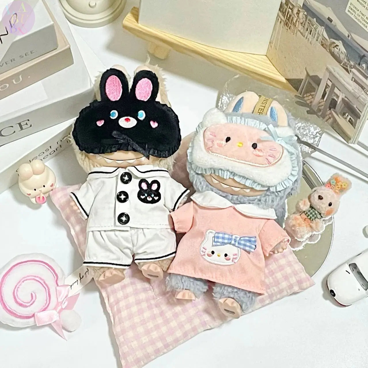 🎭 Labubu Vêtements V1 & V2 pour Figurines 17 cm – Costumes Festifs et Masques Mignons pour Célébrations Magiques SiriuS