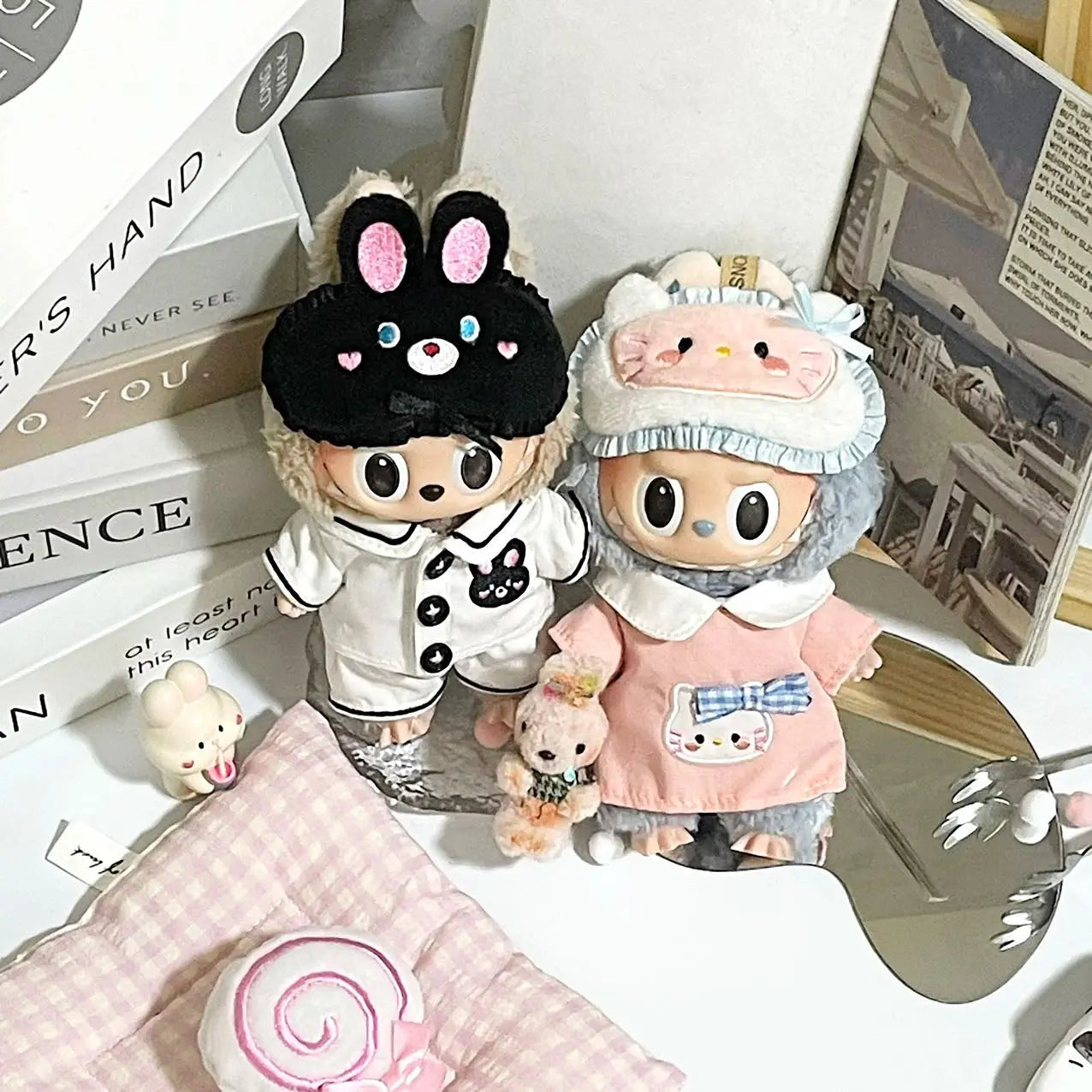 🎭 Labubu Vêtements V1 & V2 pour Figurines 17 cm – Costumes Festifs et Masques Mignons pour Célébrations Magiques SiriuS