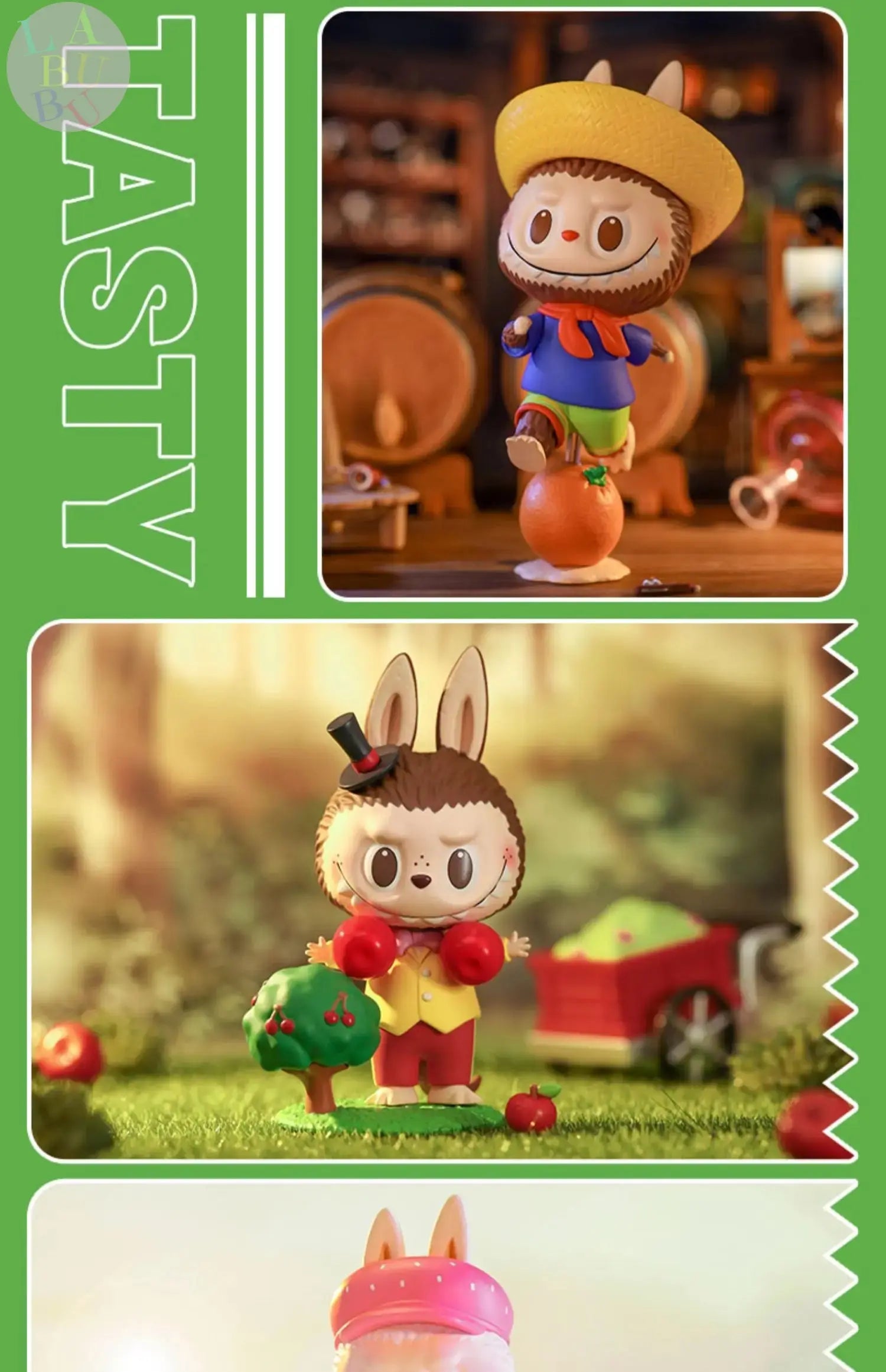 🍓 POP MART Labubu – The Monsters Fruit Series | Boîte Mystère Figurines Kawaii 9–10 cm | Collection Aléatoire Surprise SiriuS