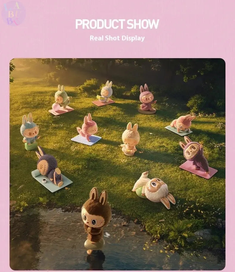 🧘♂️ Pop Mart Labubu – Figurine "Yoga Lazy SiriuS