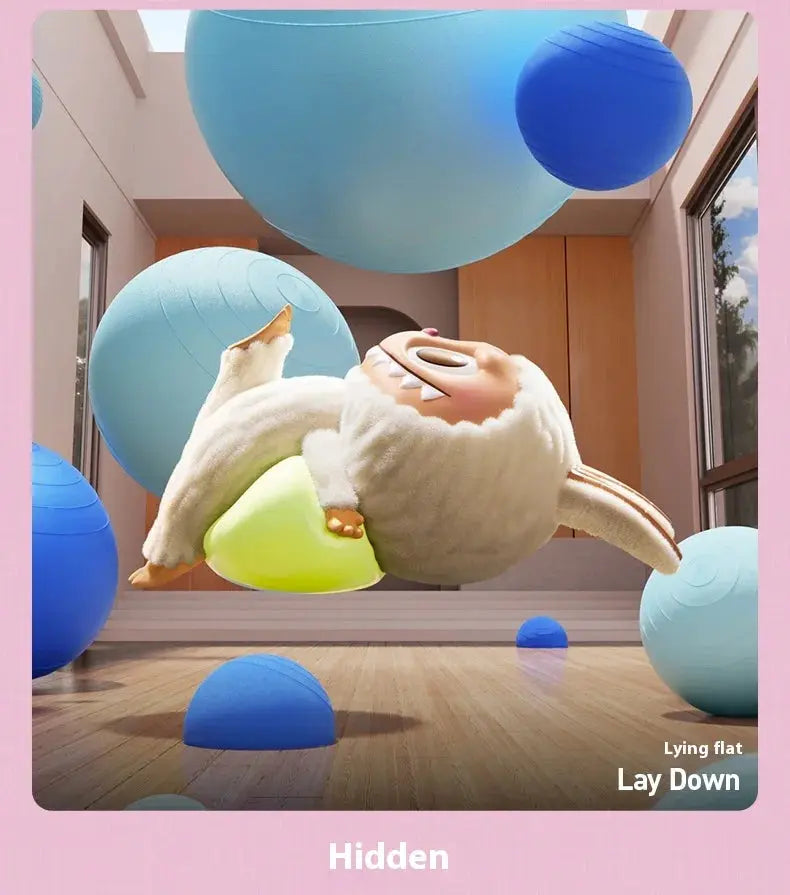 🧘♂️ Pop Mart Labubu – Figurine "Yoga Lazy SiriuS