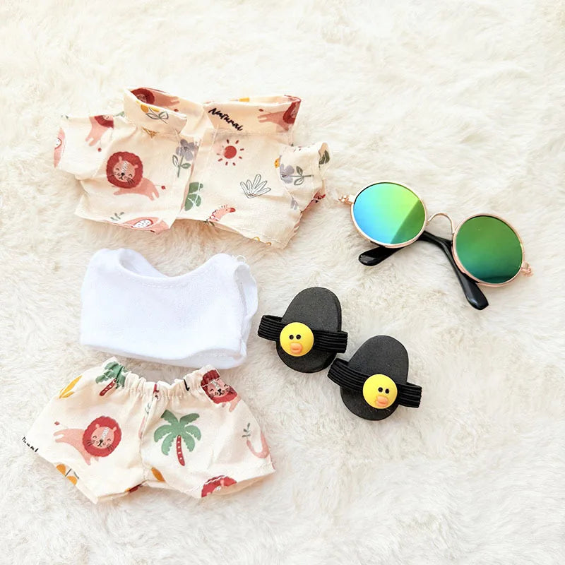 🌺 Ensemble de vêtements de luxe Hawaï pour Labubu V1/V2 – Vacances stylées au bout des doigts ! - SiriuS