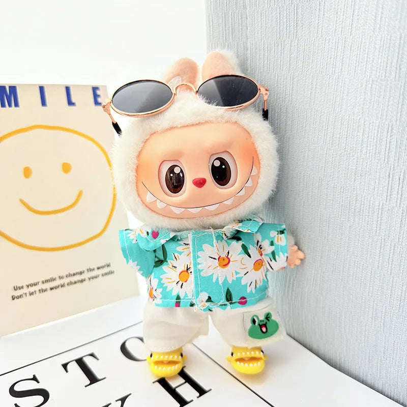 🌺 Ensemble de vêtements de luxe Hawaï pour Labubu V1/V2 – Vacances stylées au bout des doigts ! - SiriuS