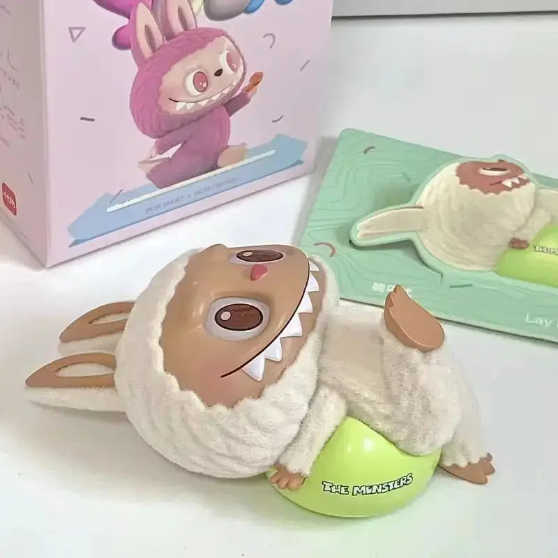 🧘 Figurine Labubu Lazy Yoga – Boîte Surprise Kawaii SiriuS