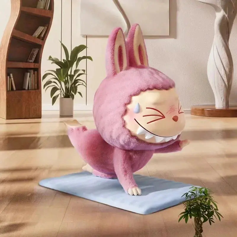 🧘 Figurine Labubu Lazy Yoga – Boîte Surprise Kawaii SiriuS