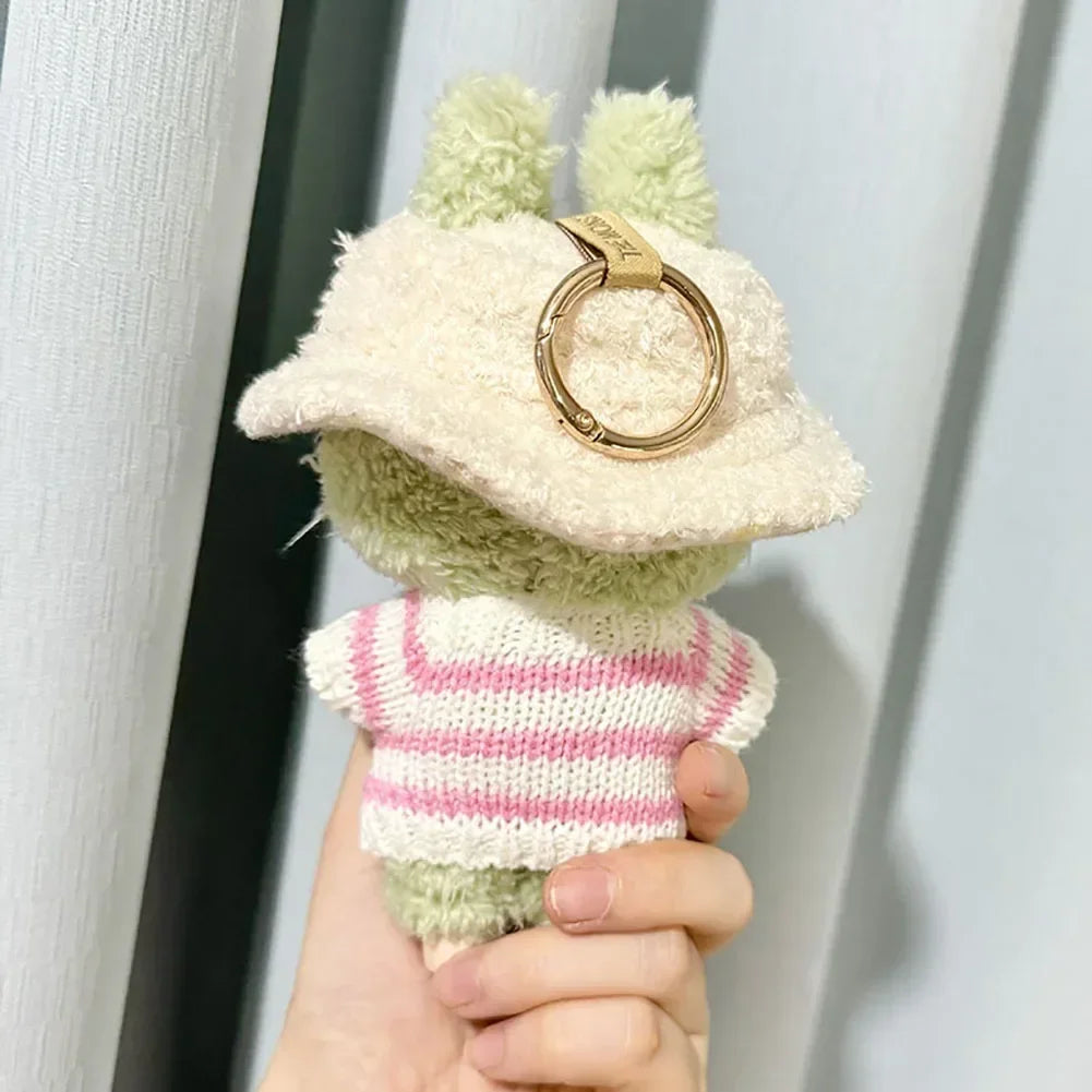 🧸 Sweater Rayé Rose & Blanc pour Poupée Labubu 17 cm - SiriuS