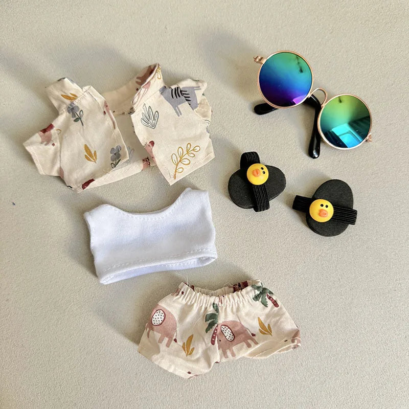 🌺 Ensemble de vêtements de luxe Hawaï pour Labubu V1/V2 – Vacances stylées au bout des doigts ! - SiriuS