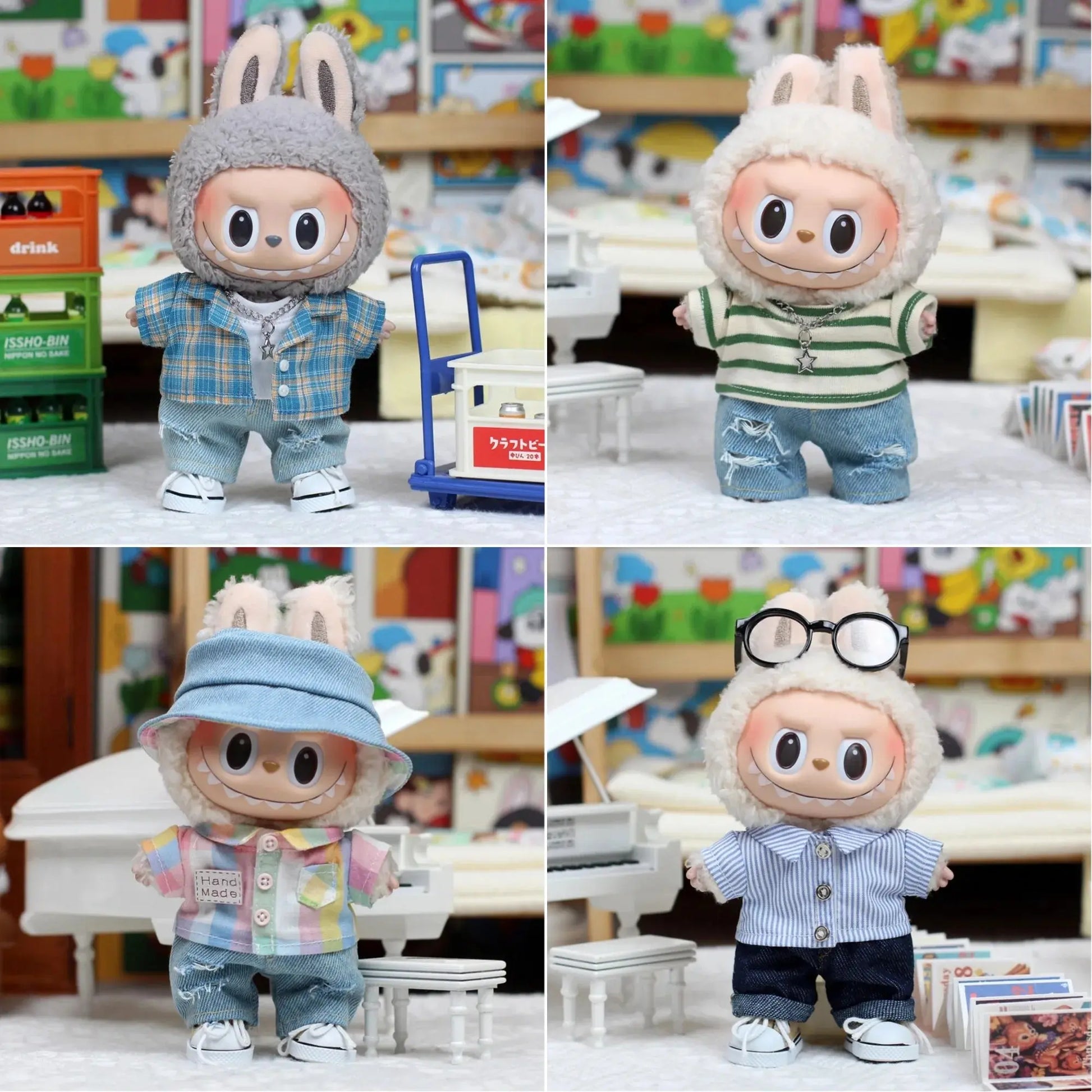 đ Chemise en Denim Labubu â Combo Ădgy pour PoupĂ©es 15/17 cm đ„ - SiriuS