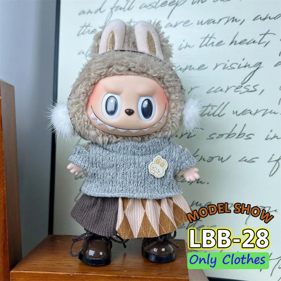 đ Jupe & Cape ĂlĂ©gante pour PoupĂ©e Labubu â Taille 17 cm - SiriuS