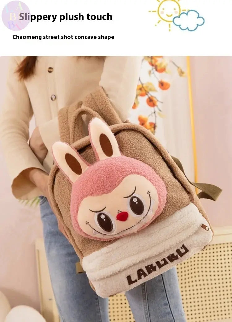🎒 Sac à Dos en Peluche Labubu – Grand, Mignon & Ultra Pratique SiriuS