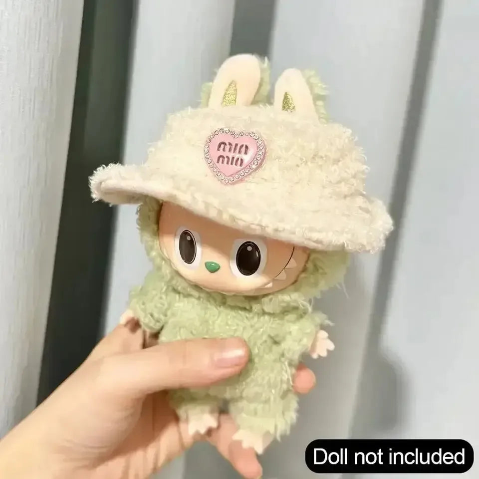 🧸 Sweater Rayé Rose & Blanc pour Poupée Labubu 17 cm - SiriuS