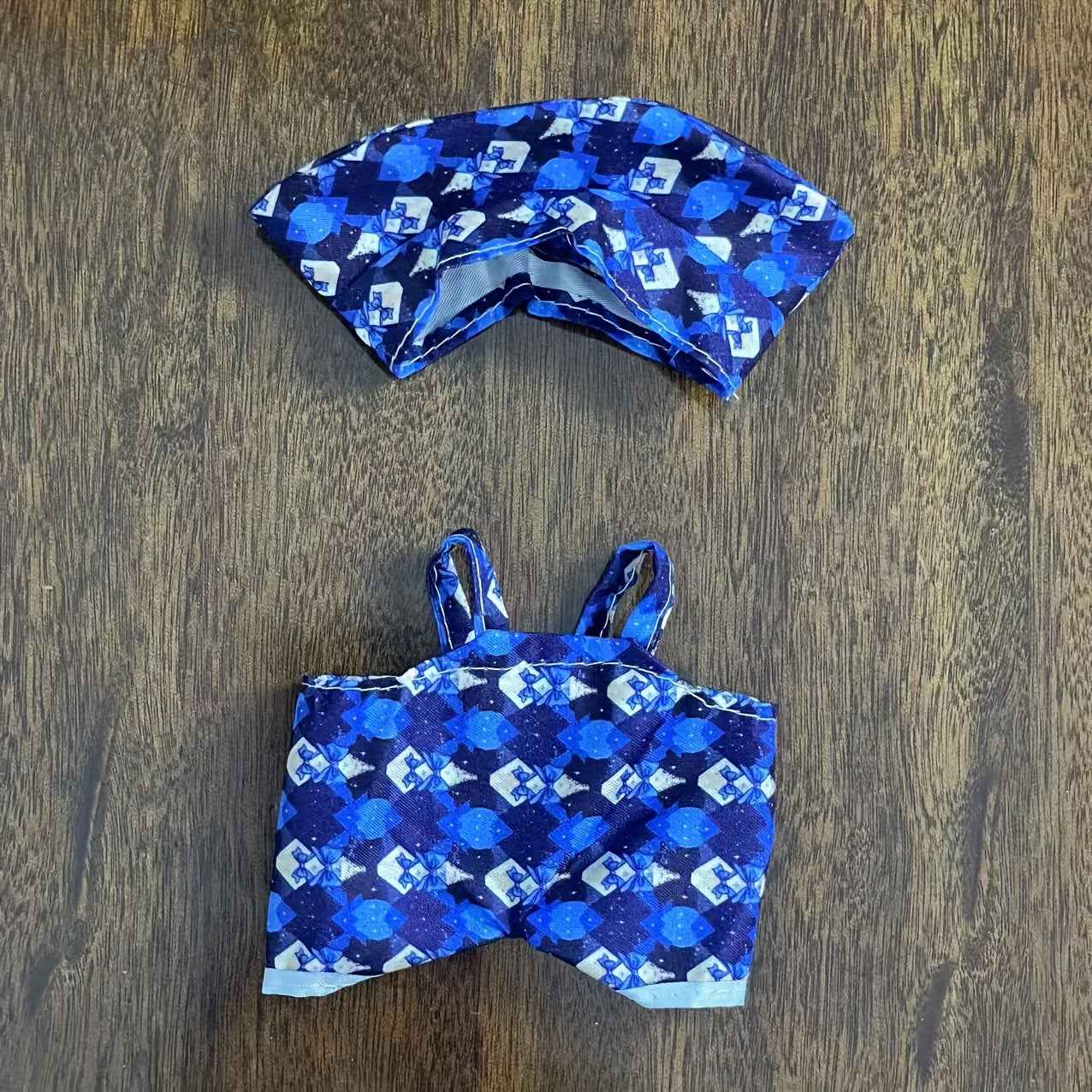 👗✨ Ensemble Bleu Azur – Tenue Élégante pour Poupées Labubu
