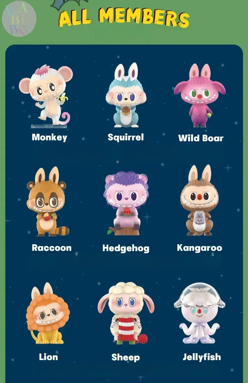 🧚♀️ Labubu Monsters Fairy Animal – Boîte Mystère Figurines Kawaii | Série Animaux Fée | 9–10 cm SiriuS