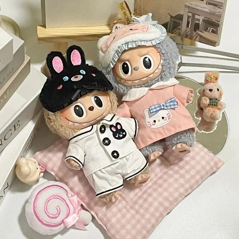 🎭 Labubu Vêtements V1 &amp; V2 pour Figurines 17 cm – Costumes Festifs et Masques Mignons pour Célébrations Magiques SiriuS