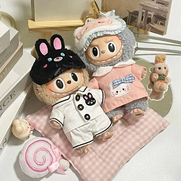 🎭 Labubu Vêtements V1 &amp; V2 pour Figurines 17 cm – Costumes Festifs et Masques Mignons pour Célébrations Magiques SiriuS