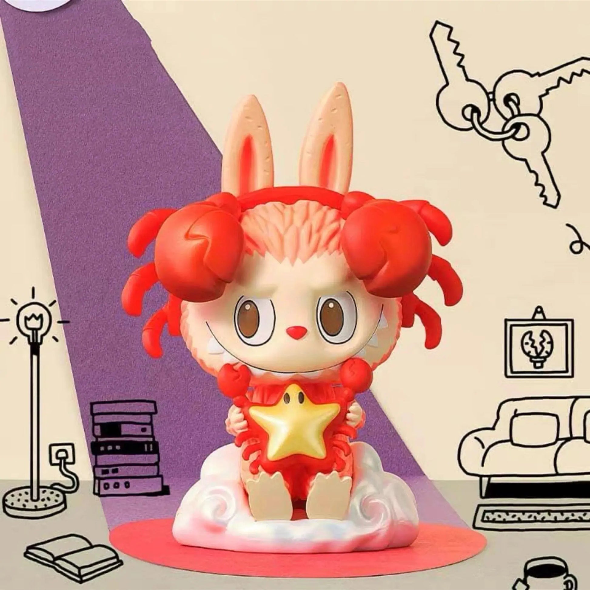 🌌 Labubu – Figurines d'Action | Série Constellation des Monstres (9 cm) SiriuS