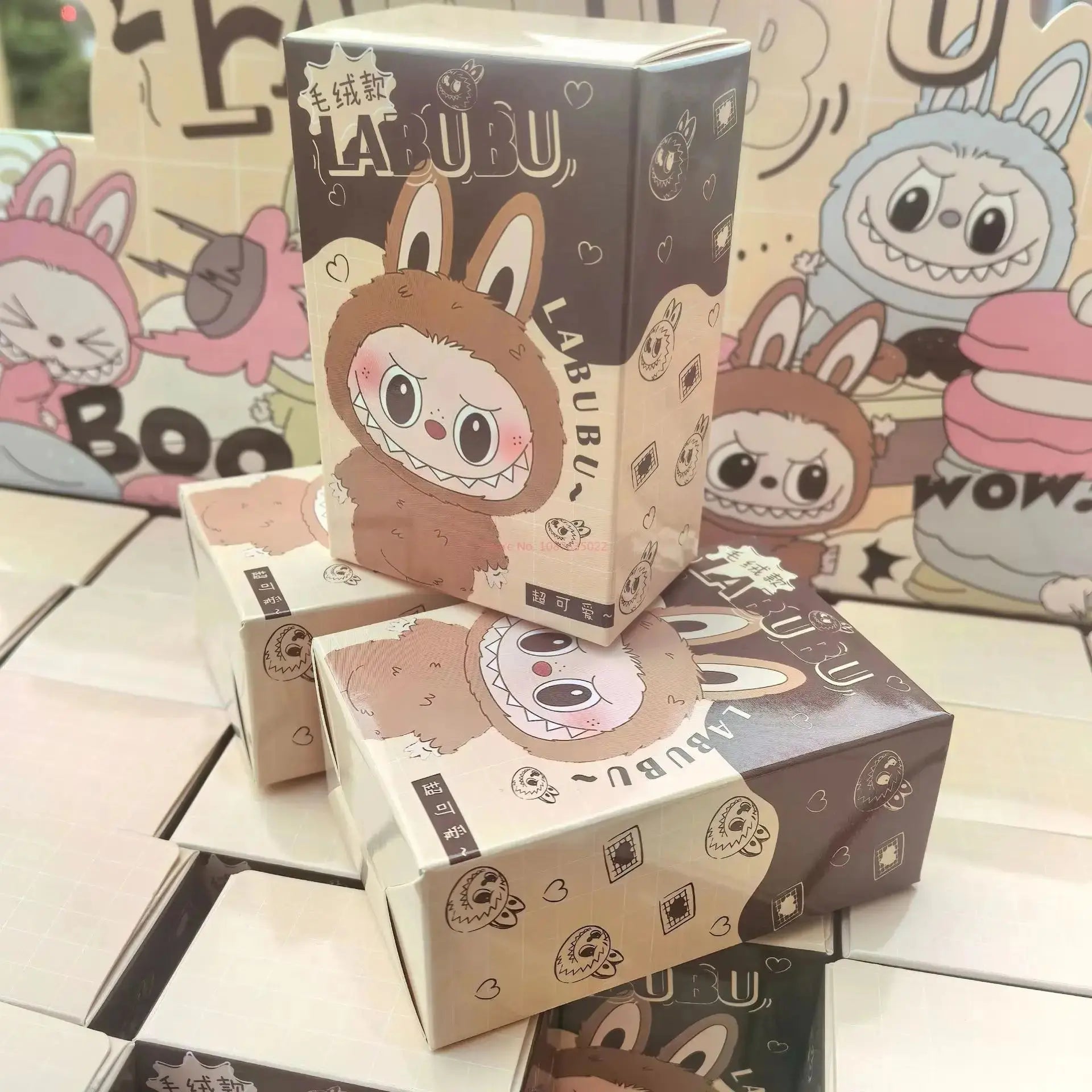 🧸 Labubu – Set de 30 Porte-clés Plush Blind Box Kawaii - SiriuS