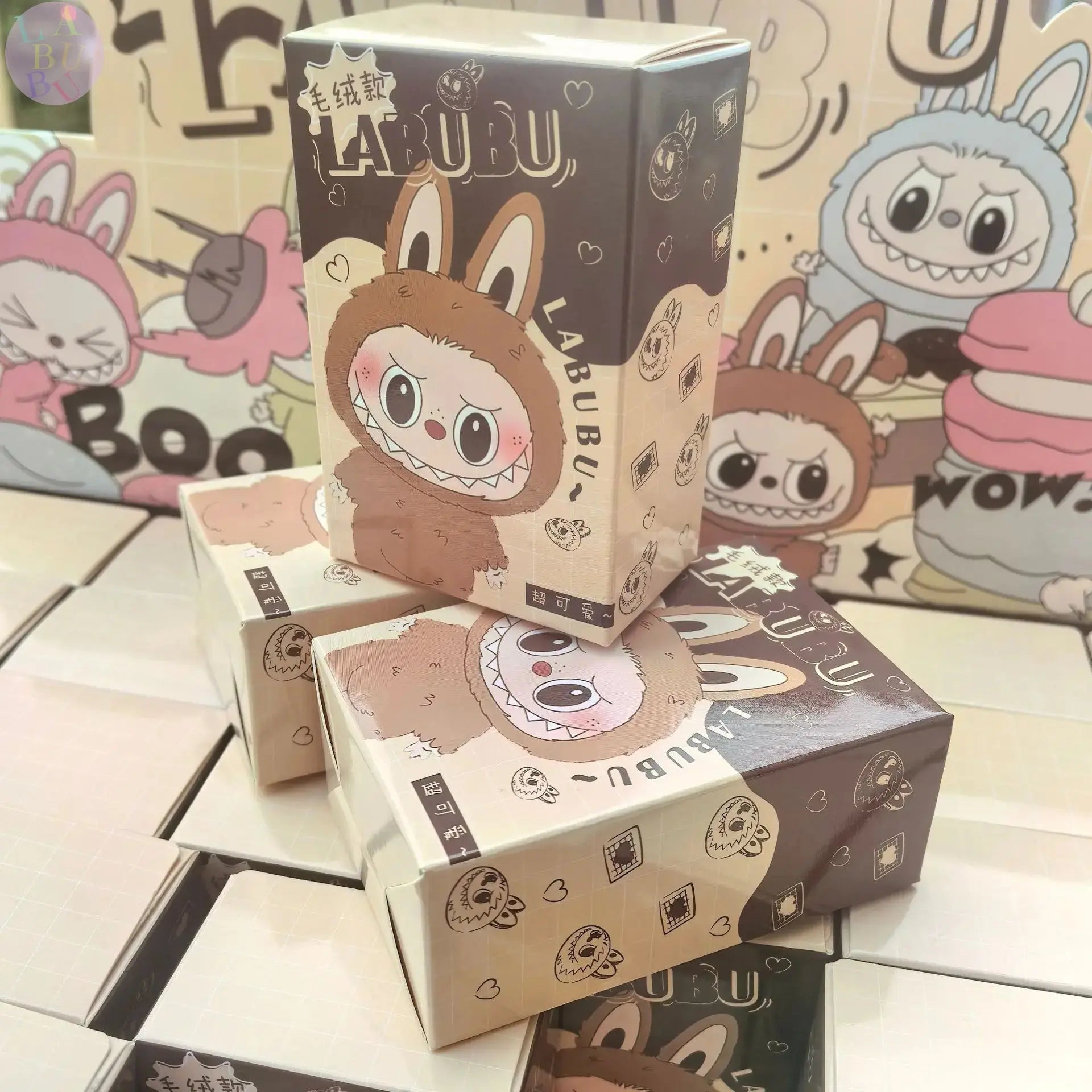 🧸 Labubu – Set de 30 Porte-clés Plush Blind Box Kawaii - SiriuS
