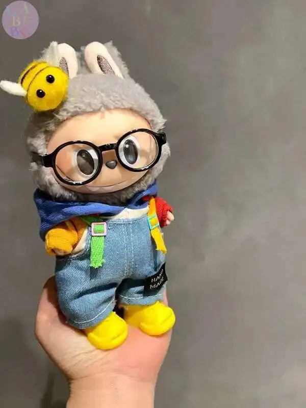 👖💙 Overalls en Denim pour Poupée Labubu – 17 cm de Style et d’Aventure ! - SiriuS