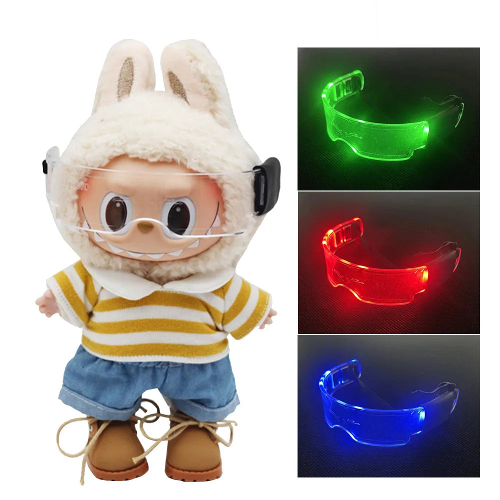 🌈 Lunettes Lumineuses DIY pour Poupées LABUBU – Taille 15 à 20 cm - SiriuS