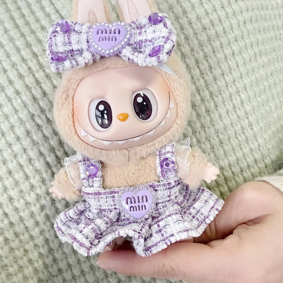 🌟 Accessoires Vêtements Mini Poupée LABUBU 17 cm – Édition K-Pop Style EXO - SiriuS