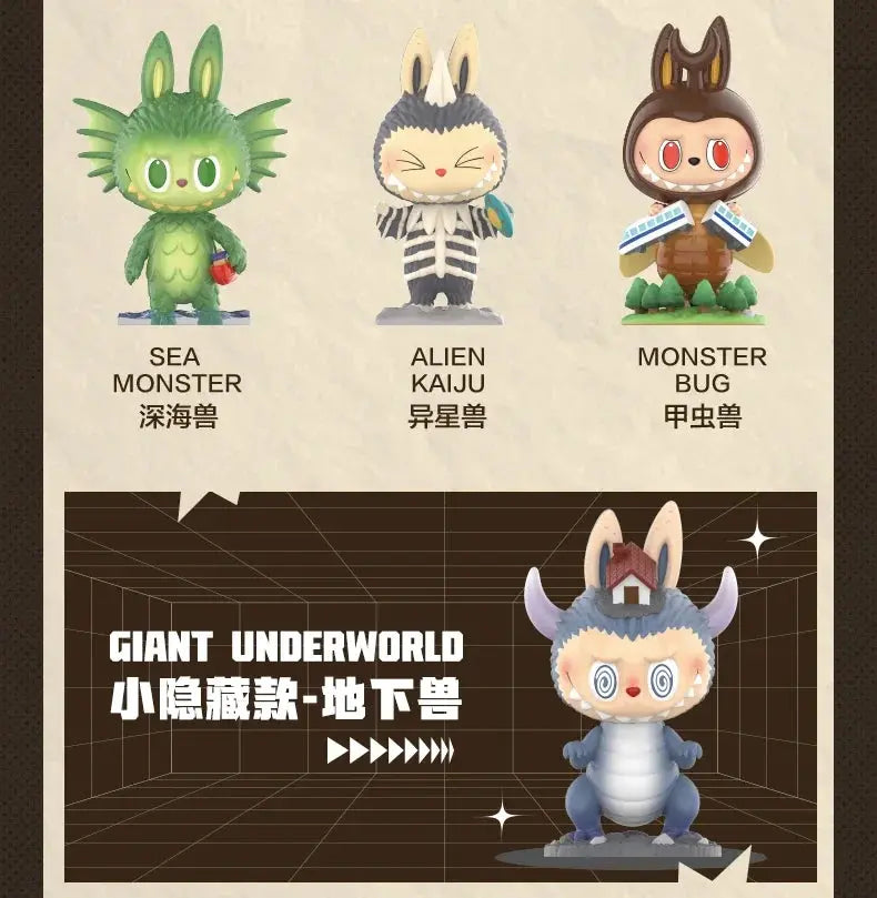 🦖 Labubu Kaiju Series – Boîte Mystère SiriuS