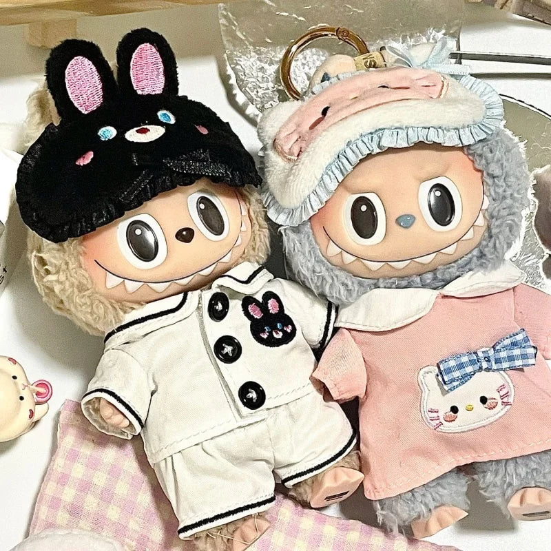 🎭 Labubu Vêtements V1 &amp; V2 pour Figurines 17 cm – Costumes Festifs et Masques Mignons pour Célébrations Magiques
