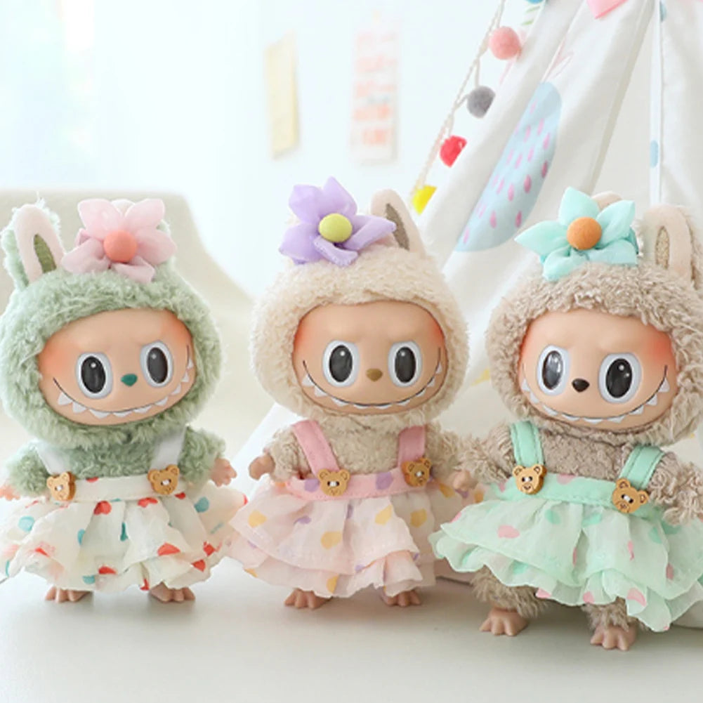 🎀Vêtements Labubu 17cm – Ensemble Kawaii pour Labubu 🎀