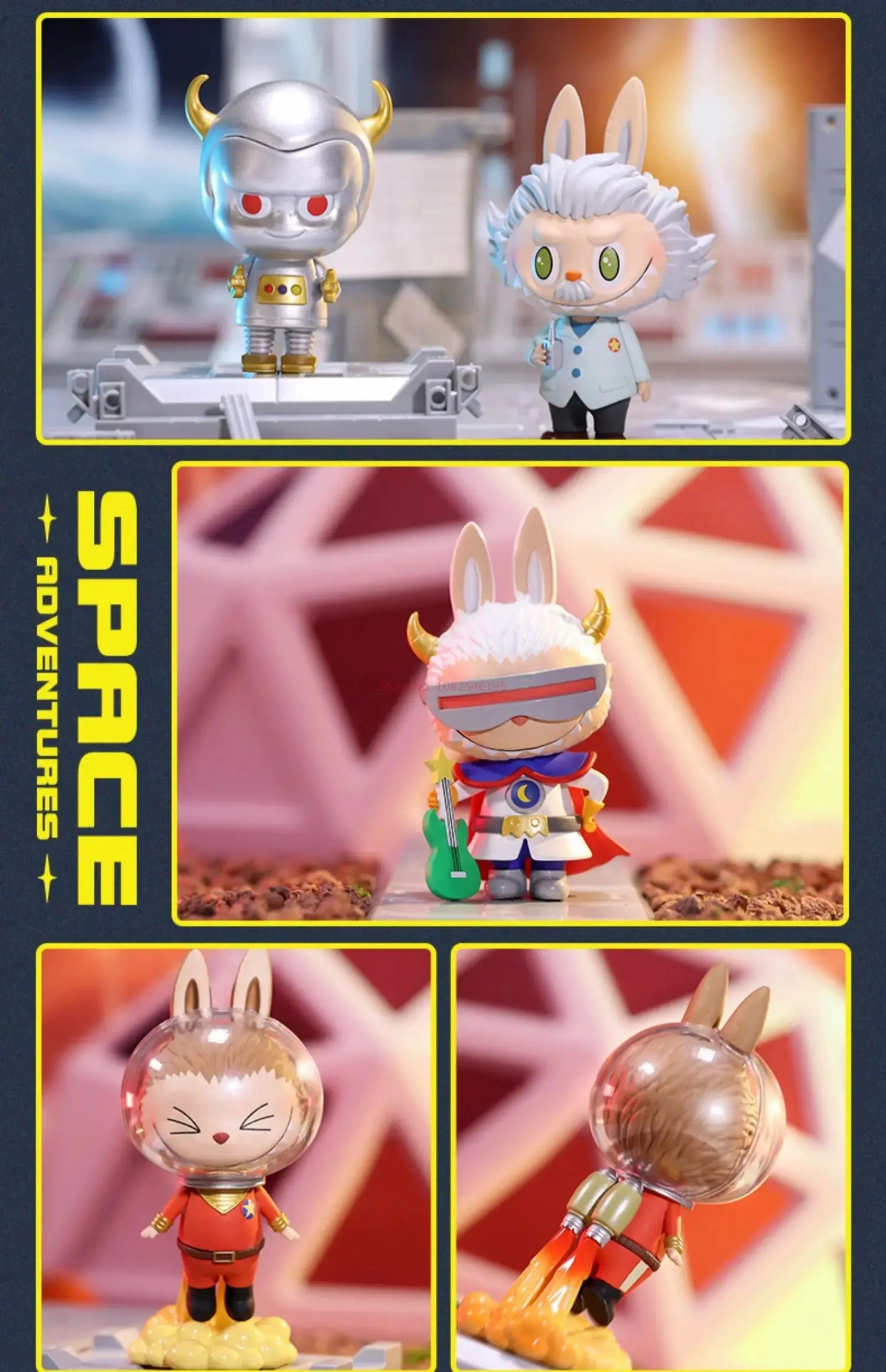 🚀 Labubu – Capitaine des Monstres de l’Espace – Figurine Anime POP MART SiriuS