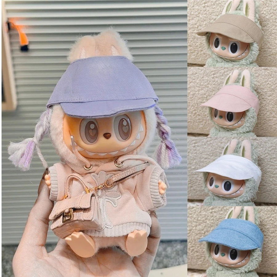 👒 Chapeau de Couleur Unie pour Poupée Labubu – Accessoire de Mode Essentiel 🌈 - SiriuS