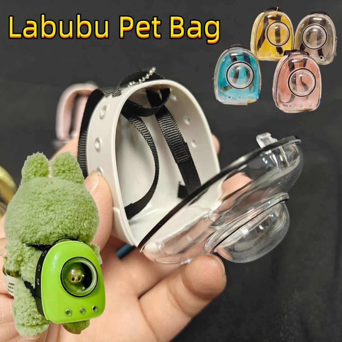🎒 Sac à Dos en Toile Labubu pour Poupées de 15/17cm – Mode &amp; Aventure - SiriuS