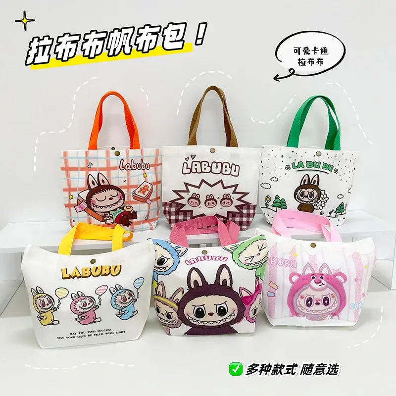 👜 Sac Tote en Toile Labubu – Le Cartoon Chic à Portée de Main SiriuS