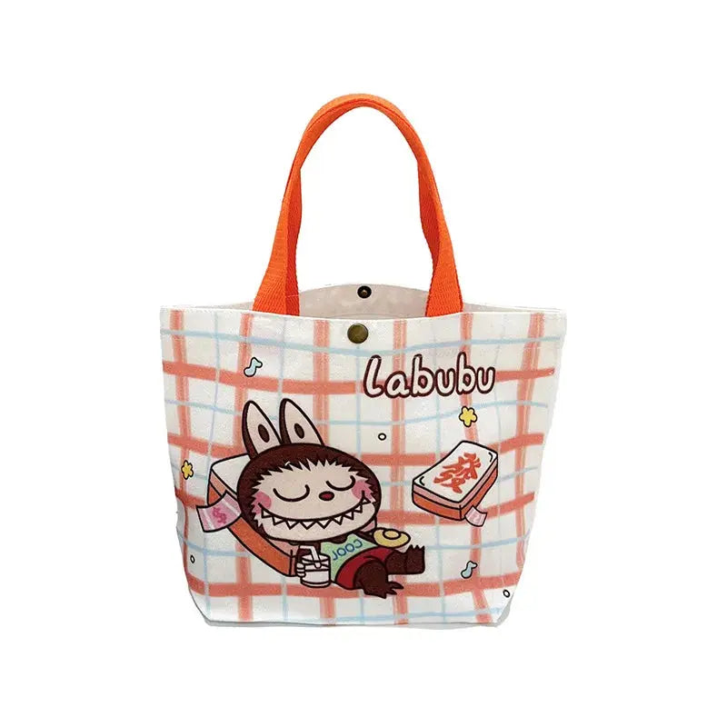 👜 Sac Tote en Toile Labubu – Le Cartoon Chic à Portée de Main SiriuS