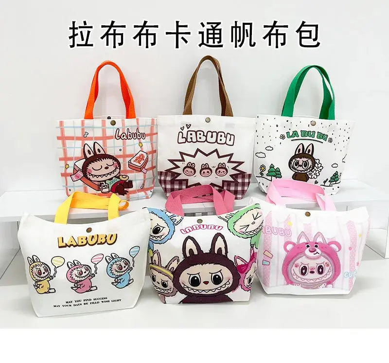 👜 Sac Tote en Toile Labubu – Le Cartoon Chic à Portée de Main SiriuS