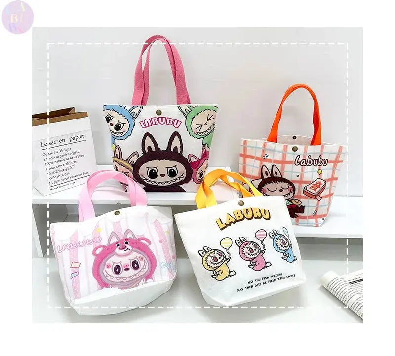 👜 Sac Tote en Toile Labubu – Le Cartoon Chic à Portée de Main SiriuS