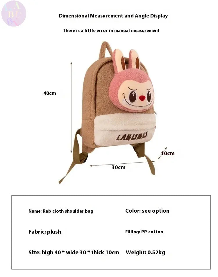 🎒 Sac à Dos en Peluche Labubu – Grand, Mignon &amp; Ultra Pratique SiriuS
