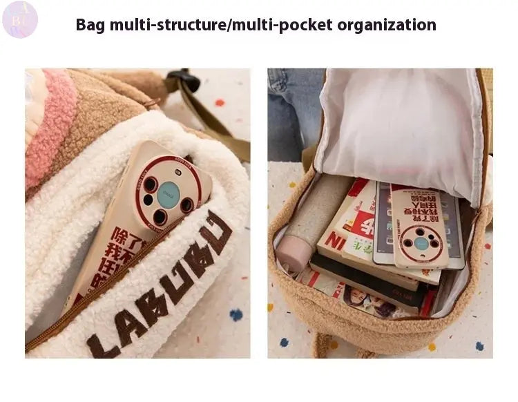 🎒 Sac à Dos en Peluche Labubu – Grand, Mignon &amp; Ultra Pratique SiriuS