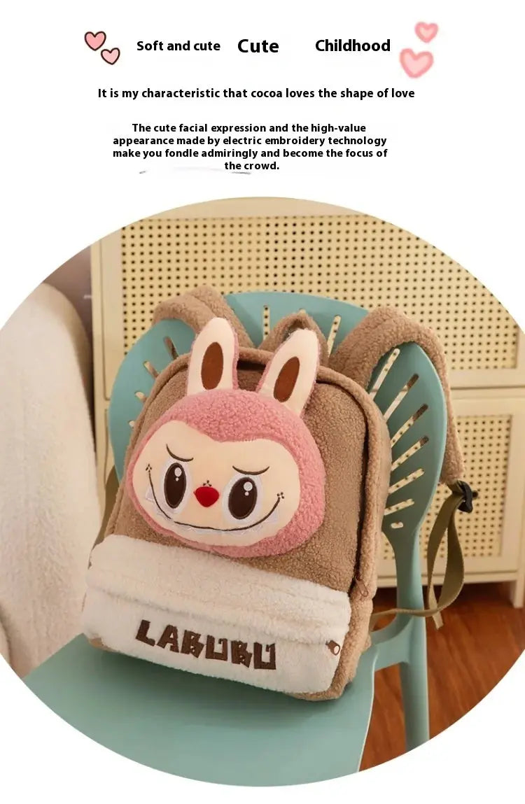 🎒 Sac à Dos en Peluche Labubu – Grand, Mignon &amp; Ultra Pratique SiriuS