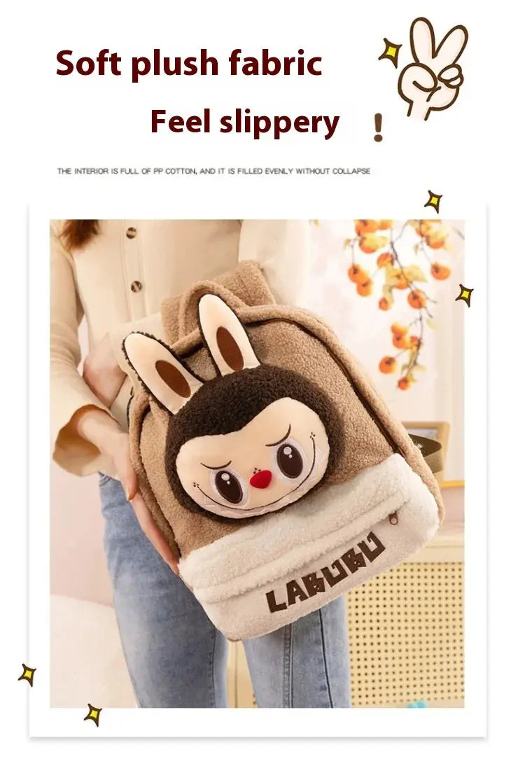 🎒 Sac à Dos en Peluche Labubu – Grand, Mignon &amp; Ultra Pratique SiriuS