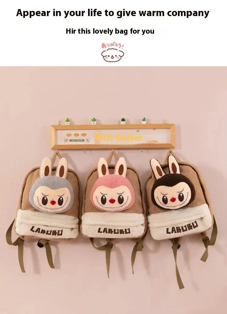 🎒 Sac à Dos en Peluche Labubu – Grand, Mignon &amp; Ultra Pratique SiriuS