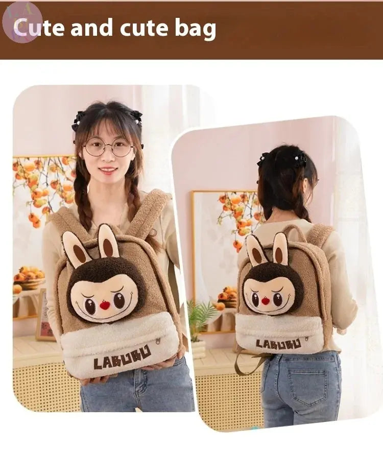 🎒 Sac à Dos en Peluche Labubu – Grand, Mignon &amp; Ultra Pratique SiriuS