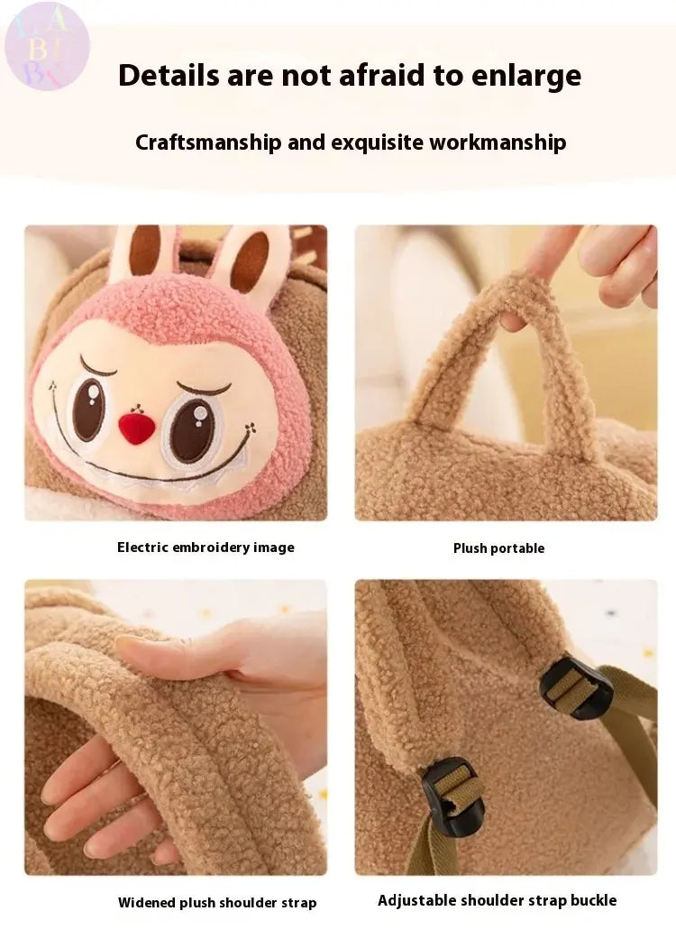 🎒 Sac à Dos en Peluche Labubu – Grand, Mignon &amp; Ultra Pratique SiriuS
