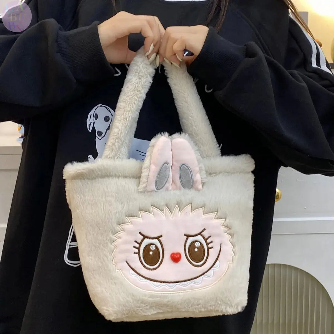 👜 Sac à Main Kawaii Labubu - Tote Brown à Double Compartiment SiriuS